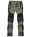 donhobo Herren Outdoorhose Winddicht Wasserdicht Wanderhose Sommer Schnell Trockend Camping Funktionshose Trekkinghose (Grün, 34)