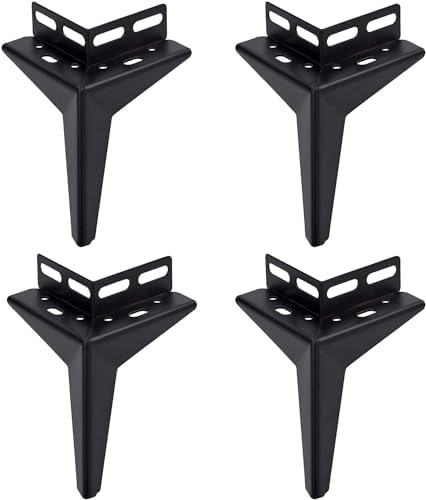Bed leg screw,furniture legs,sofa legs, Pack of 4 triangle sofa feet, cabinet feet, metal furniture leg, table leg,TV cabinet feet, sofa feet, furniture hardware for bed, coffee table, chest (Size : 1