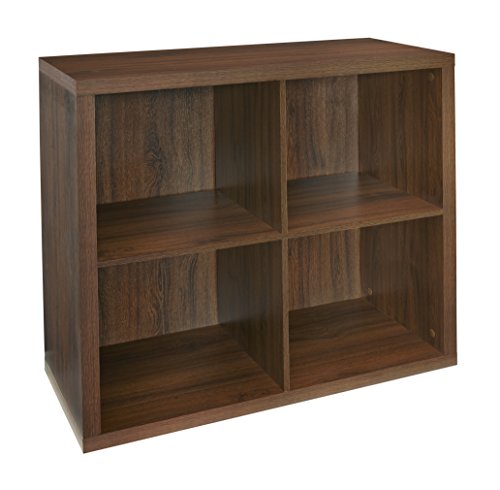 ClosetMaid 4-Cube Decorative Storage Cube Storage Organizer, Dark Chestnut