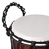 World Rhythm Djembe Drum 30cm (12”) with 7” Synthetic Head – Rope-Tuned Hand-Carved African-Style Drum for Performers, Drum Circles, Schools, Group Workshops #5
