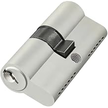 Locking Cylinder, 30/30 Cylinder Lock with 3 Keys, 60 mm Door Cylinder, Profile Cylinder, Locking Cylinder Simultaneous Locking Set,Door Lock Cylinder