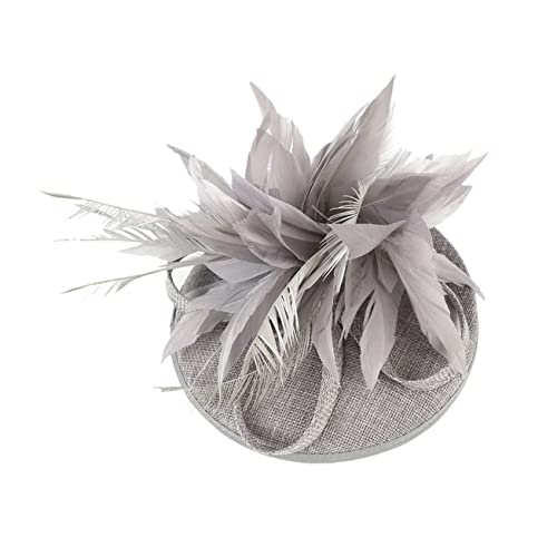 Chapeau fascinator mariage avec plumes et accessoire de tête de thé
