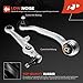A-Premium Set of 12Pcs, Upper Control Arm, Lower Control Arm, Outer Tie Rod End, Sway Bar Link, Compatible with Audi B6 B7, A4 2000-2008, A4 Quattro 2000-2008