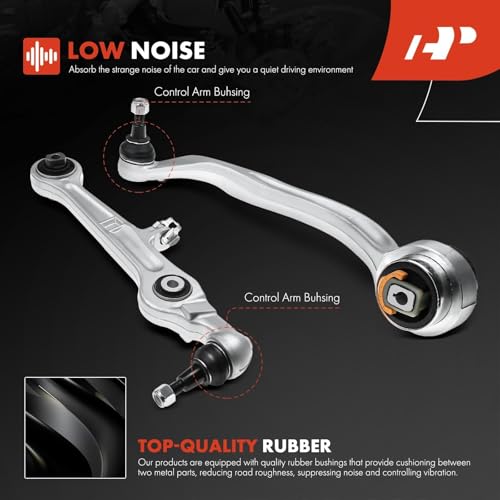 A-Premium 12Pcs Front End Suepnsion Kit, Front Upper Control Arm, Lower Control Arm, Outer Tie Rod End, Sway Bar Link, Compatible with Audi A4 2000-2008, A4 Quattro 2000-2008 by A-Premium - Image 5