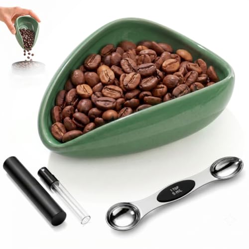 Coffee Bean Dosing Cup Ceramic + 10ml Sprayer + 5ml Measuring Spoon Set