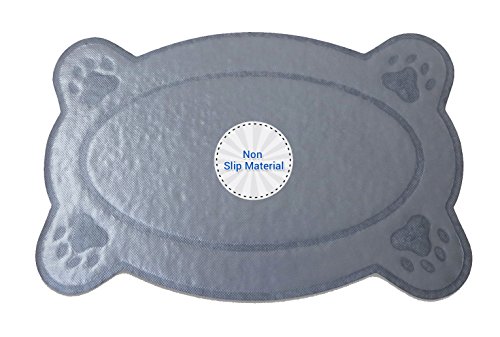 Rigsbee Pets Cat Litter Mat-Large Kitty Mat + Bonus Small Pet Bowl Mat–Fibers Act As Best Litter Catcher To Trap & Control Cat Box Scatter #TOP6