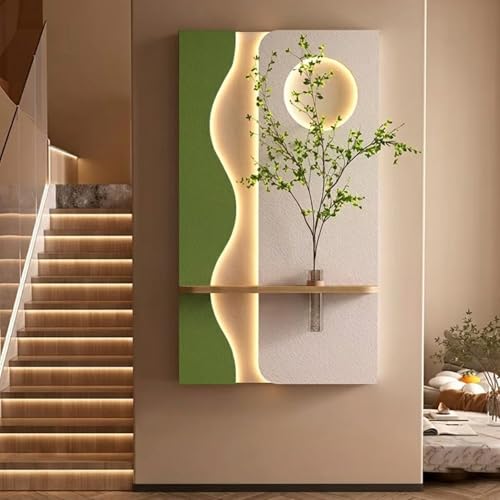 Tableau mural lumineux 3D grès vintage au design d'exception en relief