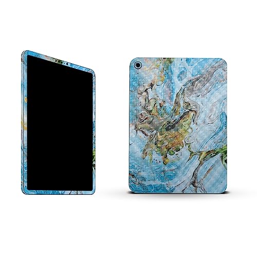 Image of MightySkins Carbon Fiber Skin Compatible with Apple iPad 10.9 inch 10th Gen (2022) Full Wrap Kit - Island Swirl | Protective, Durable Textured Carbon Fiber Finish | Easy to Apply | Made in The USA
