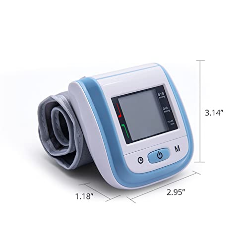 Topbomed Blood Pressure Monitor Lcd Display Automatic Wrist Sphygmomanometer 2X99 Reading Memory For Home Use #TOP2