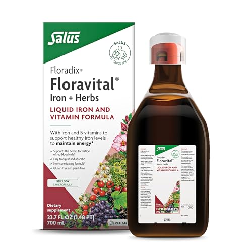 Salus - Floradix-Floravital Suplemento de Hierro - Reduce el Cansancio y la Fatiga - 250 ml -...