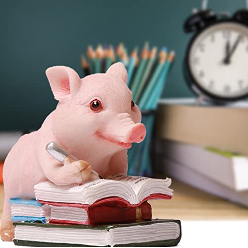 Figura decorativa cerdito en resina divertida miniatura 3