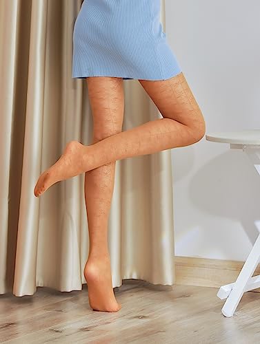 Image of Sahabowi Women Tights, Sheer High Waist Pantyhose, Vintage Control Top Stockings, Siwa 5
