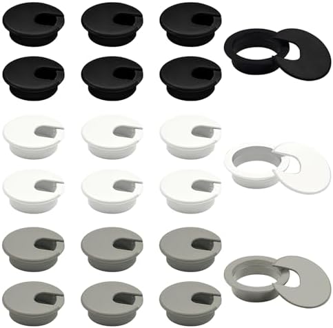 Litoexpe 2-Inch White Desk Cord Grommet – Cable Organizer For Office & Home Desks (2-Pack) - View #13