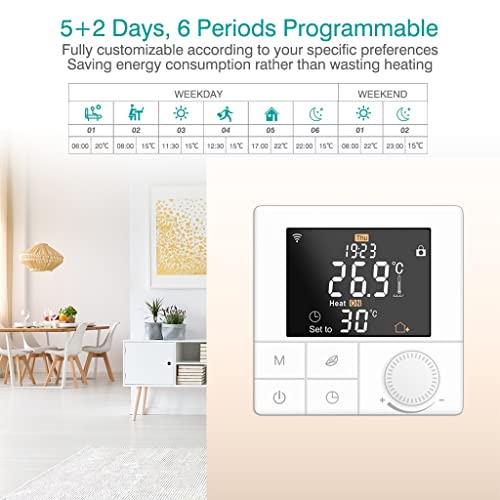 Tuya thermostat chauffage eau connecté Smart Life maison - 7