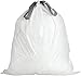 Plasticplace Custom Fit Trash Bags, Compatible with simplehuman Code G (200 Count) White Drawstring Garbage Liners 8 Gallon / 30 Liters, 17.5