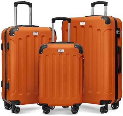 LUGG 20 Inch Skywander Lightweight Travel Cabin Bag - Carry On Approved Suitcase, ABS Shell Protection, Water Resistant & Safe Locking System - Easyjet Overhead Compliant (56x23x38cm)