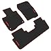 iallauto All Weather Floor Liners Custom Fit Honda CR-V CRV 5th 2017 2018 2019 Heavy Duty Rubber Car Mats Vehicle Carpet Odorless-Black Red