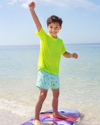 Image of SURF CUZ Surfcuz Little Boys Swim Trunks UPF 50+ Toddler Beach Shorts Swimsuit Kids Quick Dry Swimwear