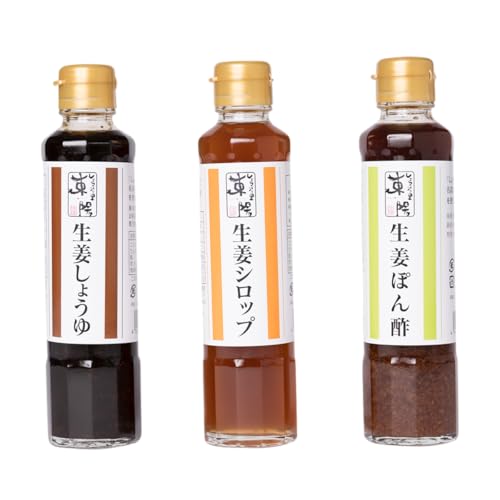 しょうがの里東陽 生姜を使った調味料 3本セット