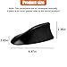 Tuxihapp Car Shark Fin Antenna Cover - Signal Roof Aerial Decoration Car Top Roof Mount Antenna Cover Replacement - Vehicle Shark Fin Shape Covers with Adhesive Tape for Most Cars Truck SUV (Black)