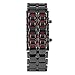 Produktbild Modische schwarze legierte Lava-Digitaluhr für Herren, spezielle gesichtslose rote LED-Digitalanzeige, Uhren für Ehemann, solide Armbandschließe, Armbanduhr für Damen