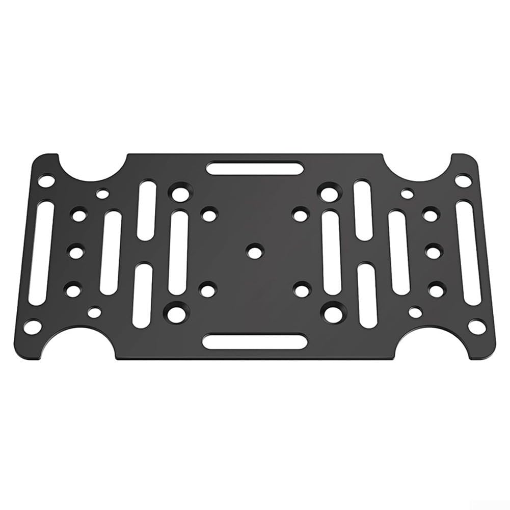 Niceminiwall Support de montage de boîte aux lettres en acier robuste pour poteaux en bois de 4 x 4 et poteaux creux – Plaque adaptateur de montage de poteau avec kit de matériel complet – 4 mm