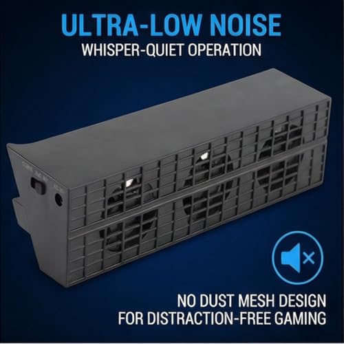 Wentylator chłodzący do PS4, DC 5V przenośny Fashionale inteligentny wentylator chłodzący do konsoli do gier PS4 Slim, ergonomiczna konstrukcja przenośny Fashionale inteligentny wentylator chłodzący
