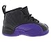Jordan Baby Boy's 12 Retro (Infant/Toddler) Black/Field Purple/Metallic Gold/Taxi 7 Toddler M