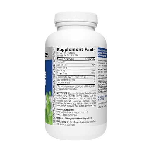 Nature's Wonder Men's Prostate Formula Softgels
