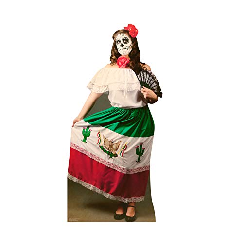 Cardboard People Day of The Dead Woman Cardboard Cutout