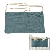 Androxeda 1 Stück Hängetasche Für Kinderbett, Baby Bett Organizer, Tiefblau, 39 X 20 Cm, Praktische Aufbewahrung ...