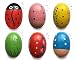 Jofan 6 Pack Wooden Percussion Musical Shake Egg Easter Egg Shakers for Kids Boys Girls Toddlers Easter Gifts Easter Basket Stuffers Fillers