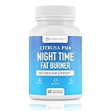 Citruna PM Night Time Weight Loss Supplement for Men & Women- Natural Weight Loss Pills Infused with Ashwagandha, Lemon Balm, 5-HTP - Appetite Control Night Time Fat Loss Pills - 60 Capsules