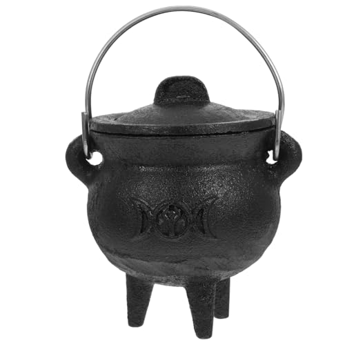 PRETYZOOM Halloween Cauldron Witch Pot Party Prop Sacrifice Witch Pot Cast Iron Decor