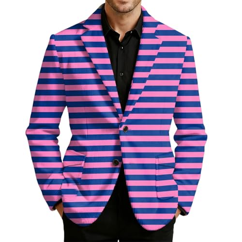 Cirque carnaval veste de costume blazer homme velours côtelé multicolore