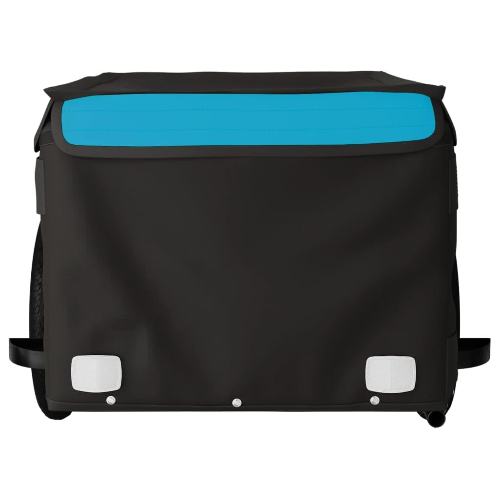 Remorque de vélo Robuste Noir et Rouge pour Transport de Marchandises, Bagages ou Animaux, avec attelage, Haute capacité, idéale pour Promenade, randonnée ou Voyage Urbain