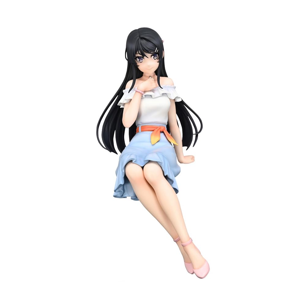 Tongyundacheng Rascal Does Not Dream of Bunny Girl Senpai Anime Figure Mai PVC Action Figure 15cm Sitting Model Collectible Statue Home Decor Desktop Ornaments