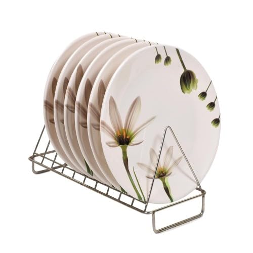 Image of Golden Fish Melamine Full Dinner Plates Set of 6 - 11-Inch BPA-Free, Durable, Break-Resistant Plates for Everyday Meals & Parties (NPF-1)