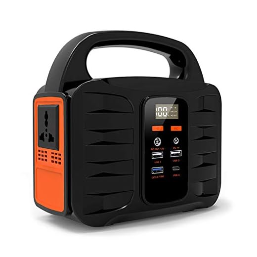HJGHY Central Eléctrica Portátil, Generador Solar de 155Wh 42000Mah, Fuente de Alimentación de la Estación de Energía de Emergencia con Batería de Litio con Linterna para Exteriores,110V