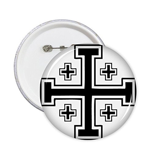Culture art design badge bouton XXL pour briser la monotonie de vos vêtements sombres, 5 pièces
