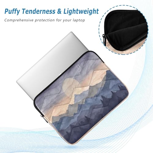Funda para portátil acuarela montaña 13-14" impermeable miniatura 5