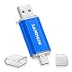 USB-Stick 512GB SANKESU mit USB 3.0 und USB-C für PC, Tablet und Smartphone