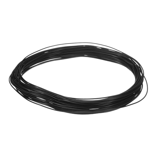 QUARKZMAN Alambre de Bonsái de Aluminio Anodizado de Entrenamiento de 0.8Mm de Calibre y 10M de Longitud Alambre de Bonsái Flexible para Jardín, Horticultura, Paisajismo, Plantación, Negro