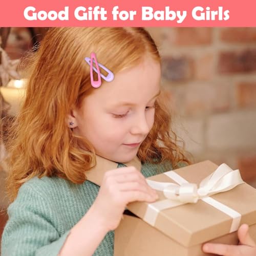 Image of PATPAT 40Pcs Cute Hair Clips for Girls Kids, Colorful Alloy Bangs Hair Pins for Girls with Mesh Drawstring Bag