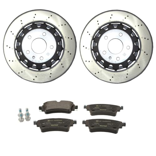 Shw Performance Made In Germany Oem Rear 2-piece Composite Drilled Dimpled Ve...