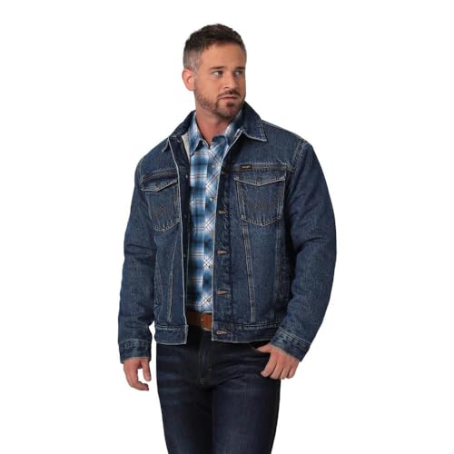 Wrangler Men's Retro Sherpa Lined Western Denim Jacket