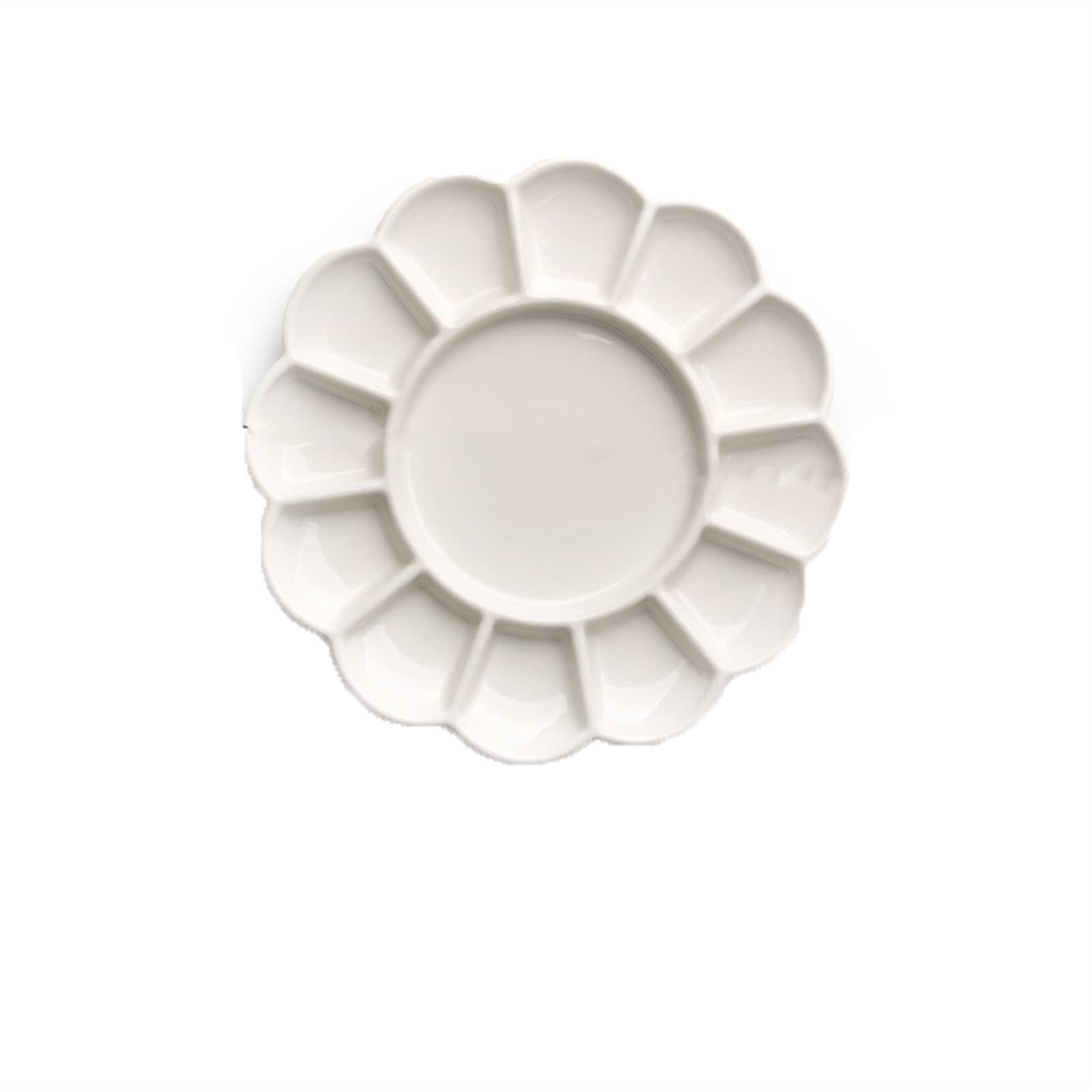 Paleta farb ceramicznych, taca akwarelowa z porcelany, paleta do mieszania kwiatów w kolorze śliwkowego kwiatu, miniaturowa akrylowa farba olejna dla studentów sztuki, łatwa do czyszczenia porcelana,