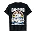 Camping Grandpa Funny Camper RV Retro Papa Outdoors Gift T-Shirt