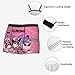 ORPJXIO Men's Underwear Kuromi Anime My Melody Boxer Brief Breathable Elastic Boxer Trunks Small Black