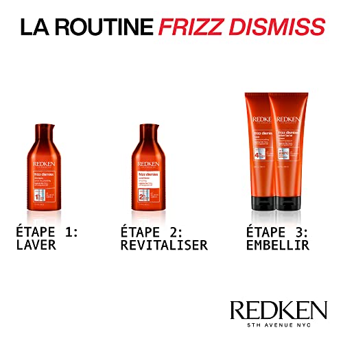 Redken Frizz Dismiss Shampoo 300Ml + Balsamo 300Ml | Routine Professionale Nutriente Anti-Crespo per Capelli da Normali a Crespi